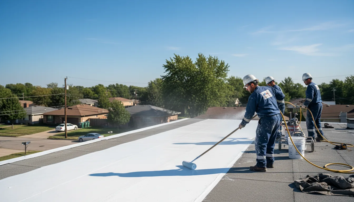 Commercial roof coating in Floyd, VA near me